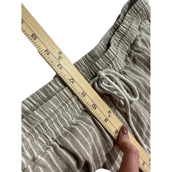 Beachlunchlouge Capri Tan & White Wide Leg Size XL - Picture 4 of 7